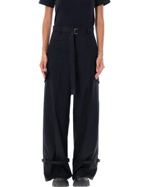 Sacai Cargo Pant Wool Suiting - Blue