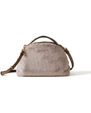 Borbonese Borsa Bauletto Small - Brown