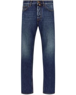 Jacob Cohen Cropped Tapered Jeans - Blue