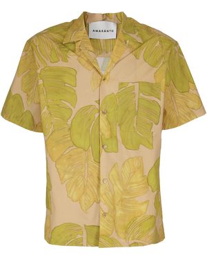 Amaranto Shirt Cotone Camicia - Yellow
