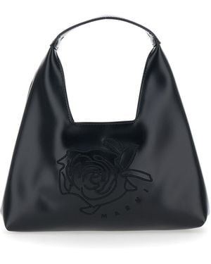 Marni Shoulder Bag, Ecoleather Polyester Bags - Black