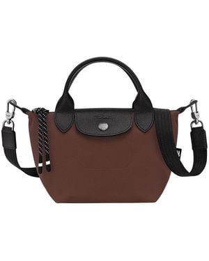 Longchamp Le Pliage Energy Crossbody Bag With Zip Closure And Embossed Logo On The Front Canvas For Polyamide - Brown
