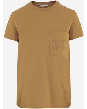 Max Mara Cotton T-Shirt T-Shirts & Jerseys - Natural
