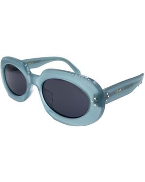 Celine Cl40276U Bold 3 Dots 93N Acetate Occhiali Sole - Blue