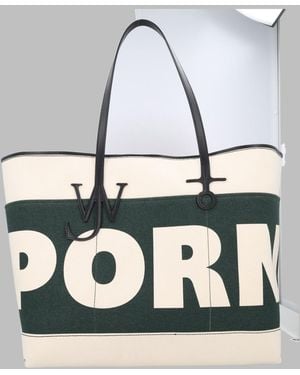 JW Anderson Tote Bag Xl Anchor Cotton Handbags - Grey