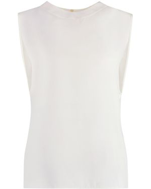 Saint Laurent Silk Top - White