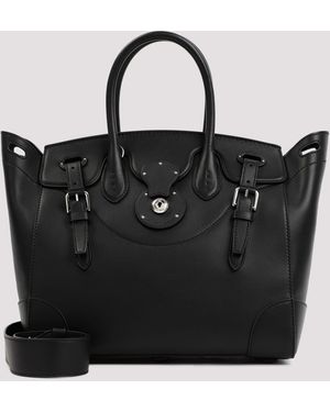 Ralph Lauren Leather Soft Ricky 33 Bag - Black