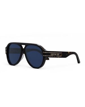 Dior Sunglasses Aviator Full Rim, Dark Frame And Lens Signaturea1U20B0 - Blue