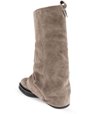 The Attico Boots Robin Suede - Brown