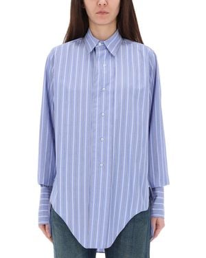 Maison Margiela Cotton Shirt - Blue