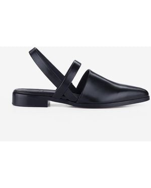 CB Made In Italy Leather Flats Vega - Blue