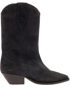 Isabel Marant Duerto Suede Bootie - Black