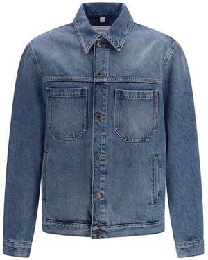 Off-White c/o Virgil Abloh Blue Cotton Denim Jacket - L