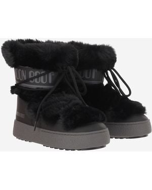 Moon Boot Ankle Boots Ltrack Tube Polyamide - Black