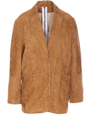 S.w.o.r.d 6.6.44 Suede Jacket - Brown