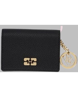 Ganni Card Holder Bou Recycled Polyester Wallets & Purses - Black