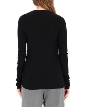 Our Legacy Long Sleeve T-Shirt Wool T-Shirts - Black