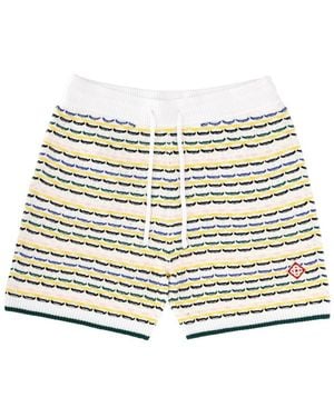 CASABLANCA Knit Shorts Cotton - Metallic