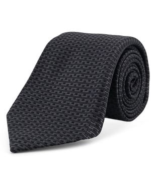Kiton Silk Tie - Black