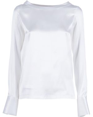 MAZZARELLI CAMICIE Silk Mod. Angie B Elastane Shirt - White