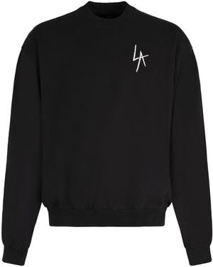 Local Authority Cotton Crew-Neck Sweatshirt Sweatshirts - Black