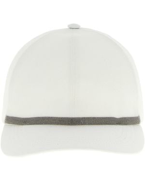 Brunello Cucinelli Cotton Cap (Baseball Hat) - White