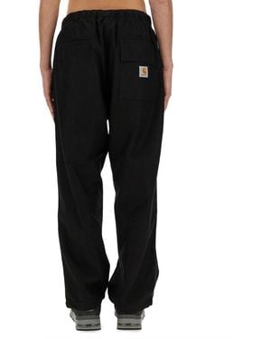 Carhartt Belted Trousers Cotton Trousers - Black