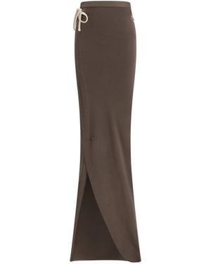 Moncler Long Skirt Cotton - Brown