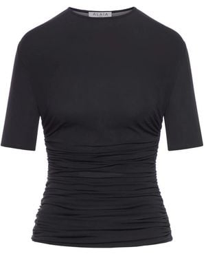 Alaïa Alaã¯A Pleated T-Shirt - Black