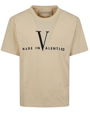 Valentino T-Shirt Cream Cotton: 100. T-Shirts - Natural