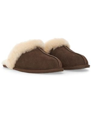 UGG Slipper Scuffette Ii Leather Sandal - Brown