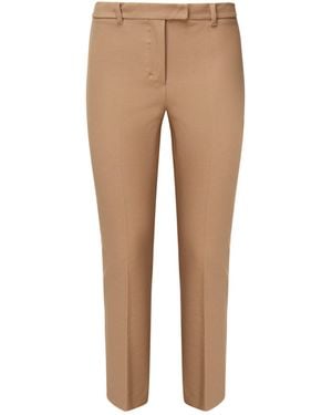 Max Mara Umanita Cotton Blend Pants - Natural