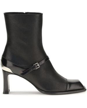 McQueen Niko Ankle Boots Upper: Lamb; Sole: Rubber - Black