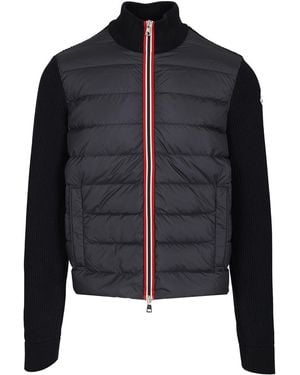 Moncler Padded Cardigan - Black