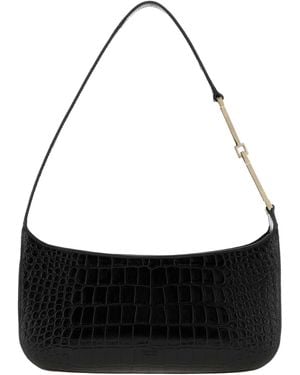 Tom Ford Tom Ford Crocodile-Embossed Shoulder Bag - Black