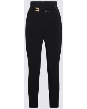 Elisabetta Franchi Trousers Plea - Black