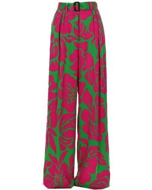 Dries Van Noten Pants Peaches Bis Viscose - Multicolor