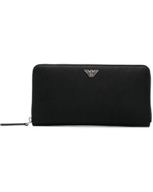 Emporio Armani Zip Around Wallet - Black