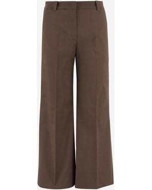 Ql2 Pants Stretch Cotton Pants - Brown