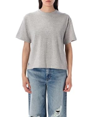 Polo Ralph Lauren Relaxed Crop Fit Cotton Jersey Tee - Gray