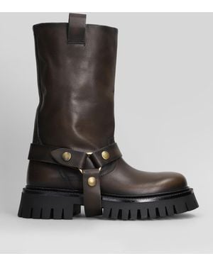 Golden Goose Kurt Chunky Low Heels Ankle Boots - Black