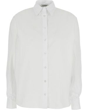 SOSUE Shirt Antonia Slim With Long Sleeves Cotton For And Blouses - White