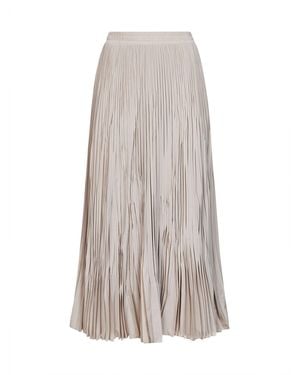 Weekend by Maxmara Midi Skirt Wkdfoggia Polyester - White