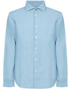 Paul Smith Lightweight Denim Button-Down Shirt - Blue