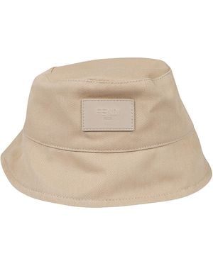 Fendi Scarf With Logo - Natural