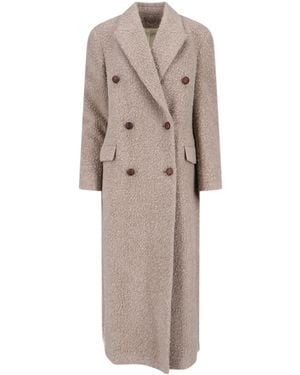 Golden Goose Double-Breasted Coat - Natural