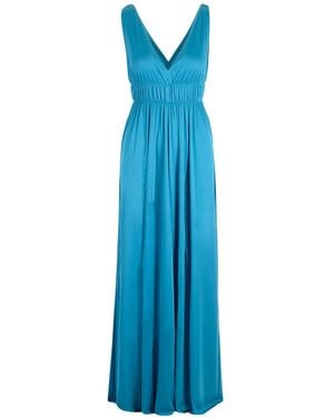 P.A.R.O.S.H. Jersey Long Dress - Blue