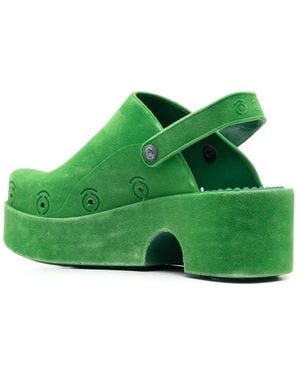 XOCOI Embossed-logo Detail Slippers - Green