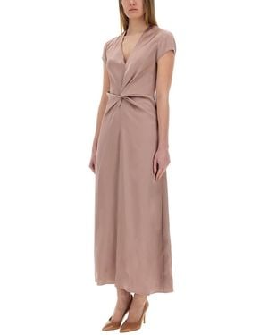 Alysi Satin Dress - Pink