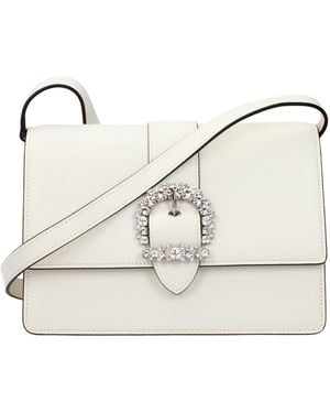 Jimmy Choo Leather Crossbody Bag - Natural
